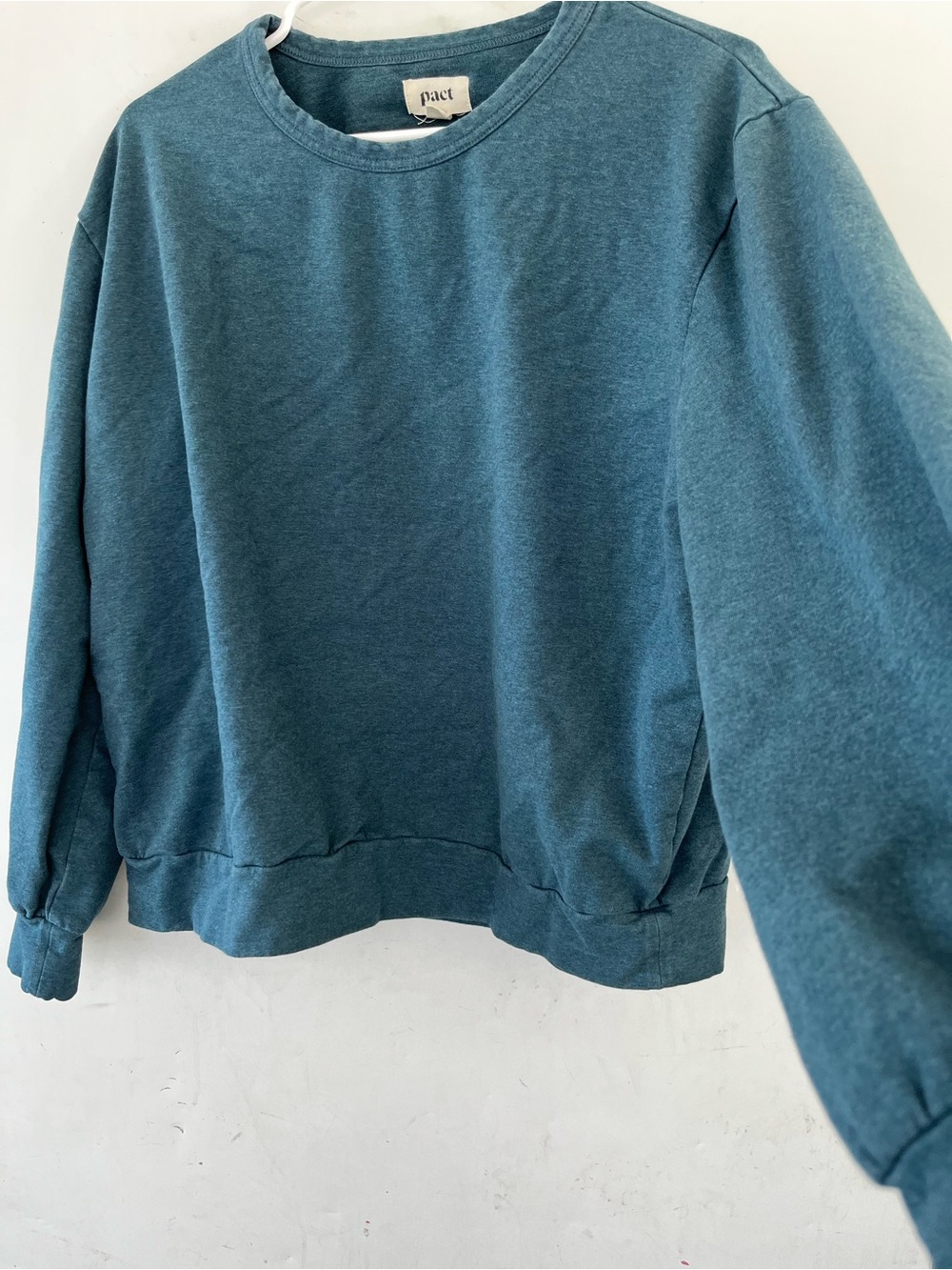 Pact organic cotton Women's Crewneck shirt  - Teal XL
